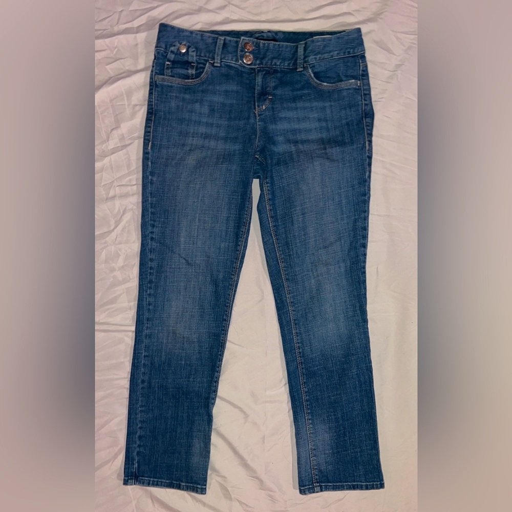 Womens Tommy Hilfiger Denim Jeans Size 8 American Spirit Mid-Rise Straight